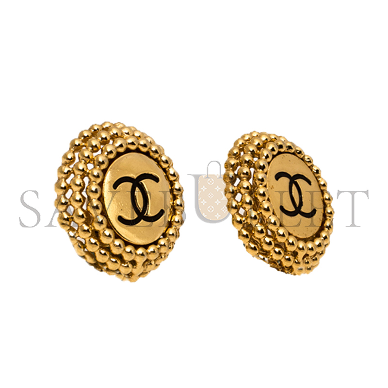 CHANEL CC ROUND EARRINGS